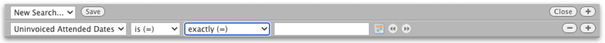 Advance Search Filter Operators